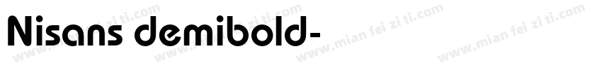 Nisans demibold字体转换